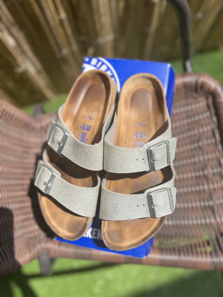 Birkenstock Arizona Rosegold & Silver, EU 39/38