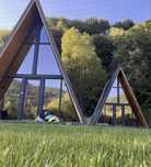 Cabane tip A frame acceptam variante auto