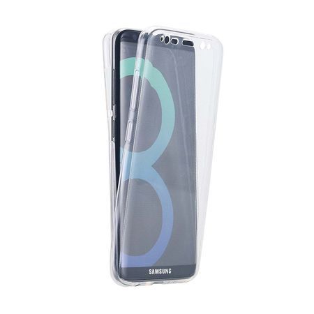 Husa 360° ultra-slim 0.3 mm Samsung Galaxy S8 Plus, Alb Transparent