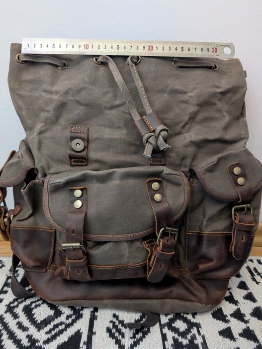 Rucsac canvas si piele Urban Bag