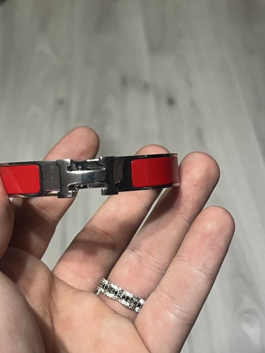 Bratara Hermes Buckle Bracelet Red/Rosu