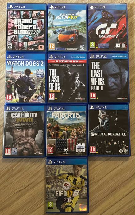 Игри за плейстейшън 4. - 10 бр.