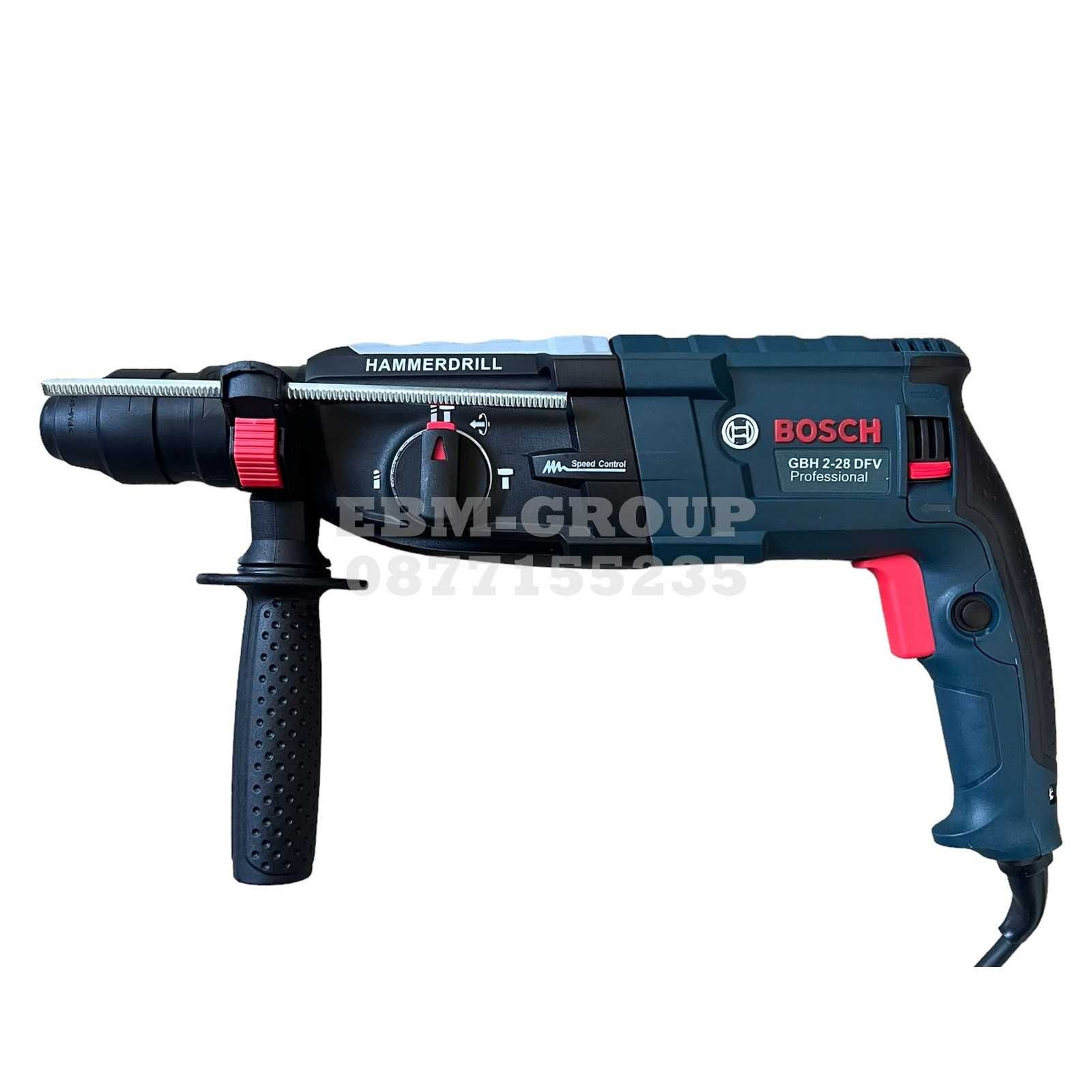 Bosch Перфоратор / Къртач бош SDS Plus 2 - 28 DFR 1100w +2ри патронник