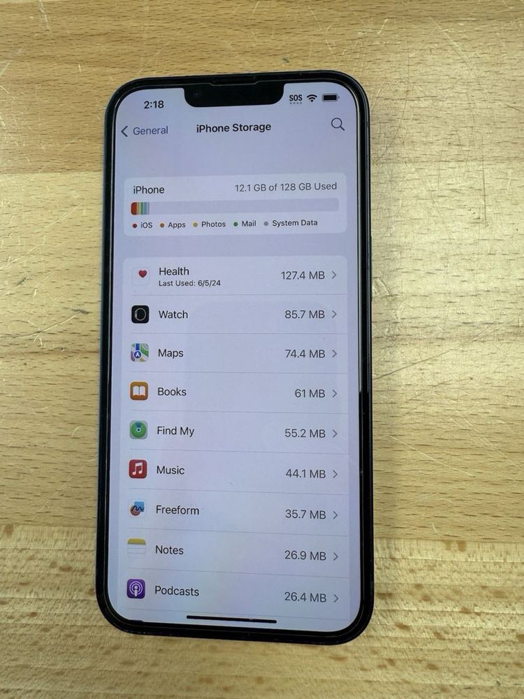 Apple iPhone 13 - 128 GB - Midnight (Metro) - 100% Battery