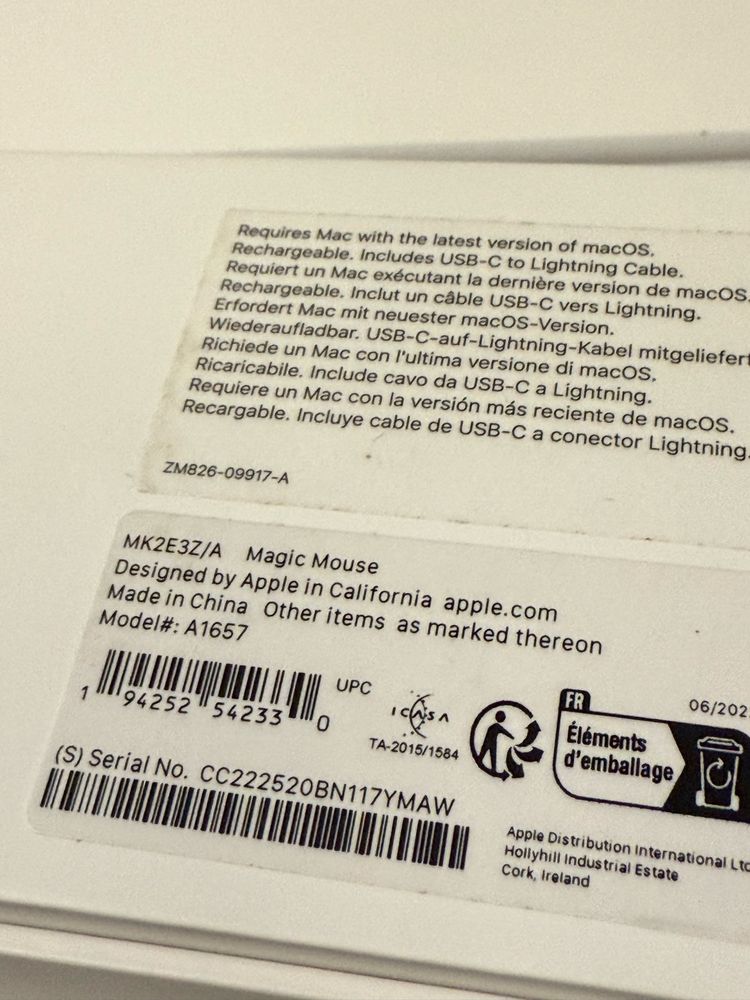 MacBook M1 13” (2020) + Magic Mouse 3