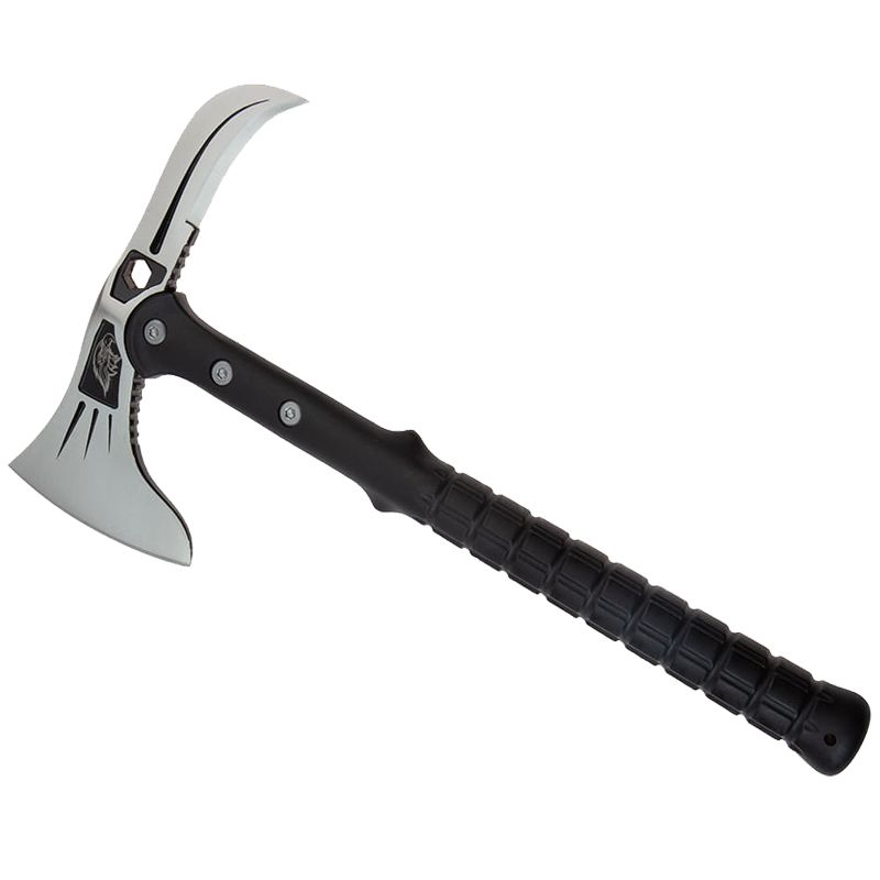 Topor Ideallstore®, Tactical Adventure, argintiu, 41 cm, teaca inclusa