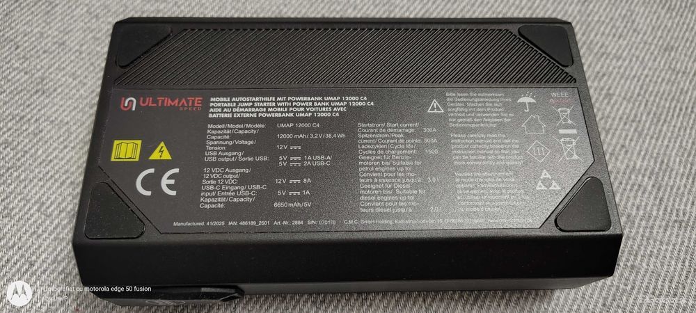 Starter portabil auto cu baterie externa