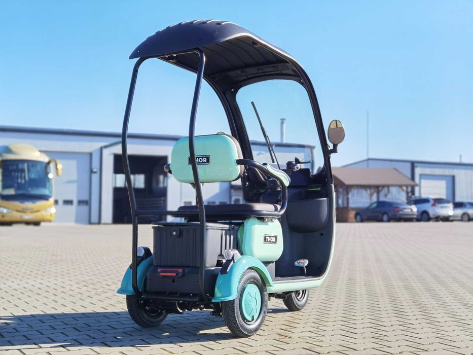 Triciclu electric Thor Panda 1000W 60V20Ah tuk tuk nou Agramix