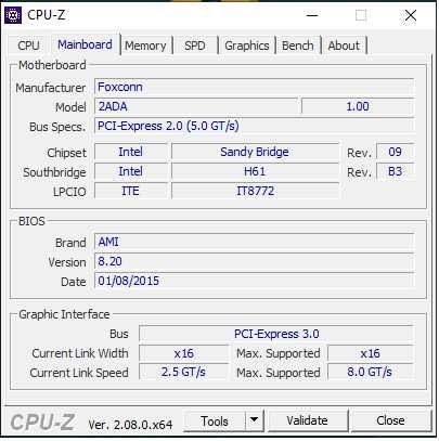 Дъно с WIFI, процесор i5 3570 и рам DDR3  8GB Dual Channel Dual Rank