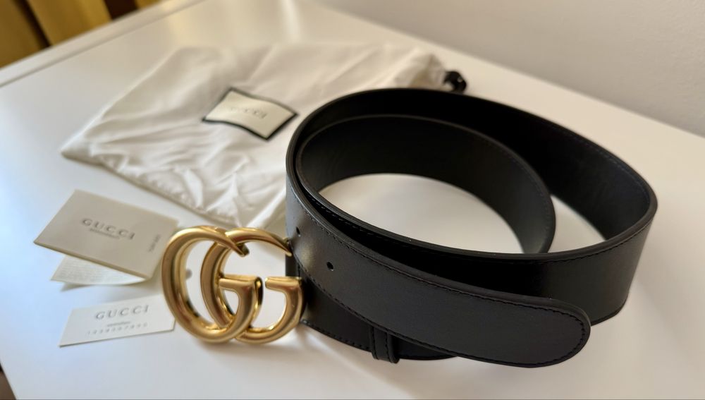 Колан GUCCI ЕСТЕСТВЕНА КОЖА - Дължина 95см