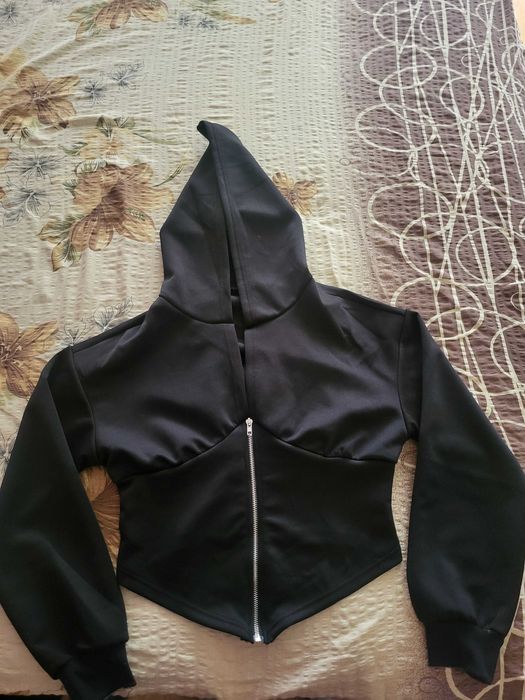 Черно горнище с качулка