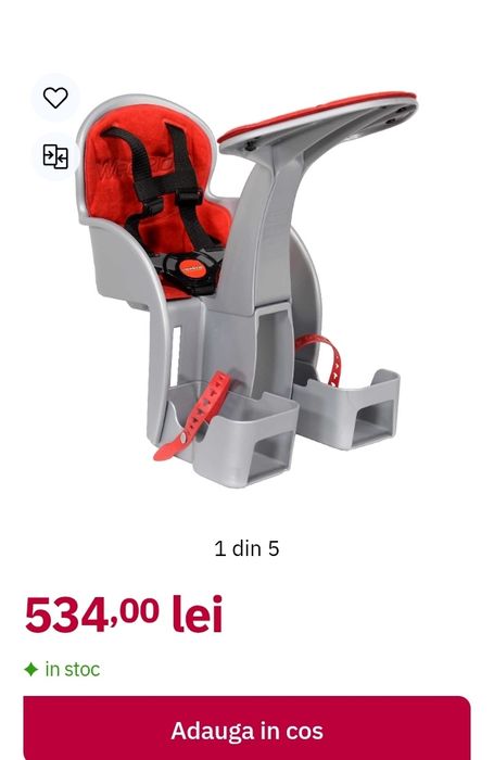 Vându scaun bicicletă copii!