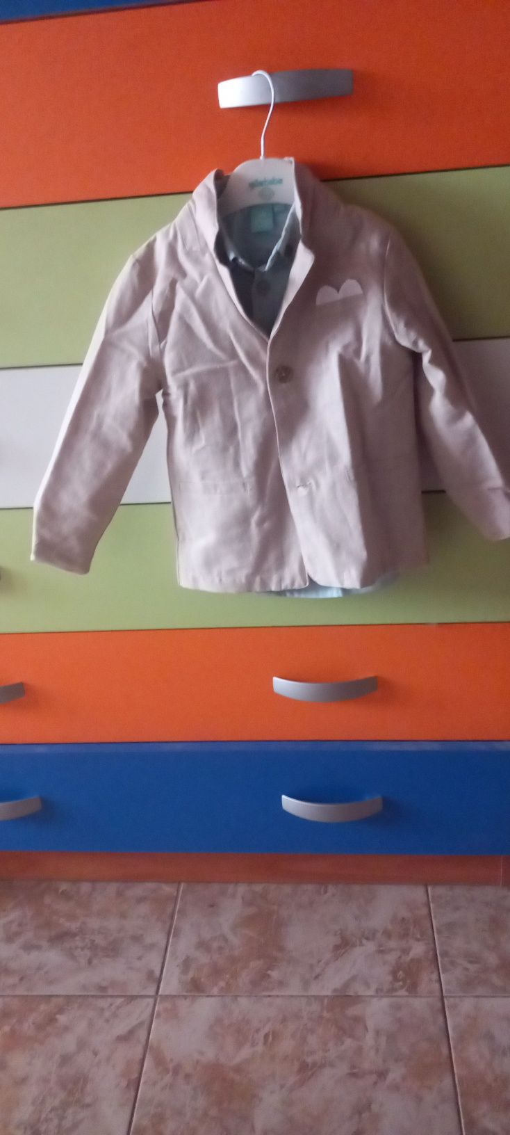 Costum ocazie botez  92 cm 18-24 luni