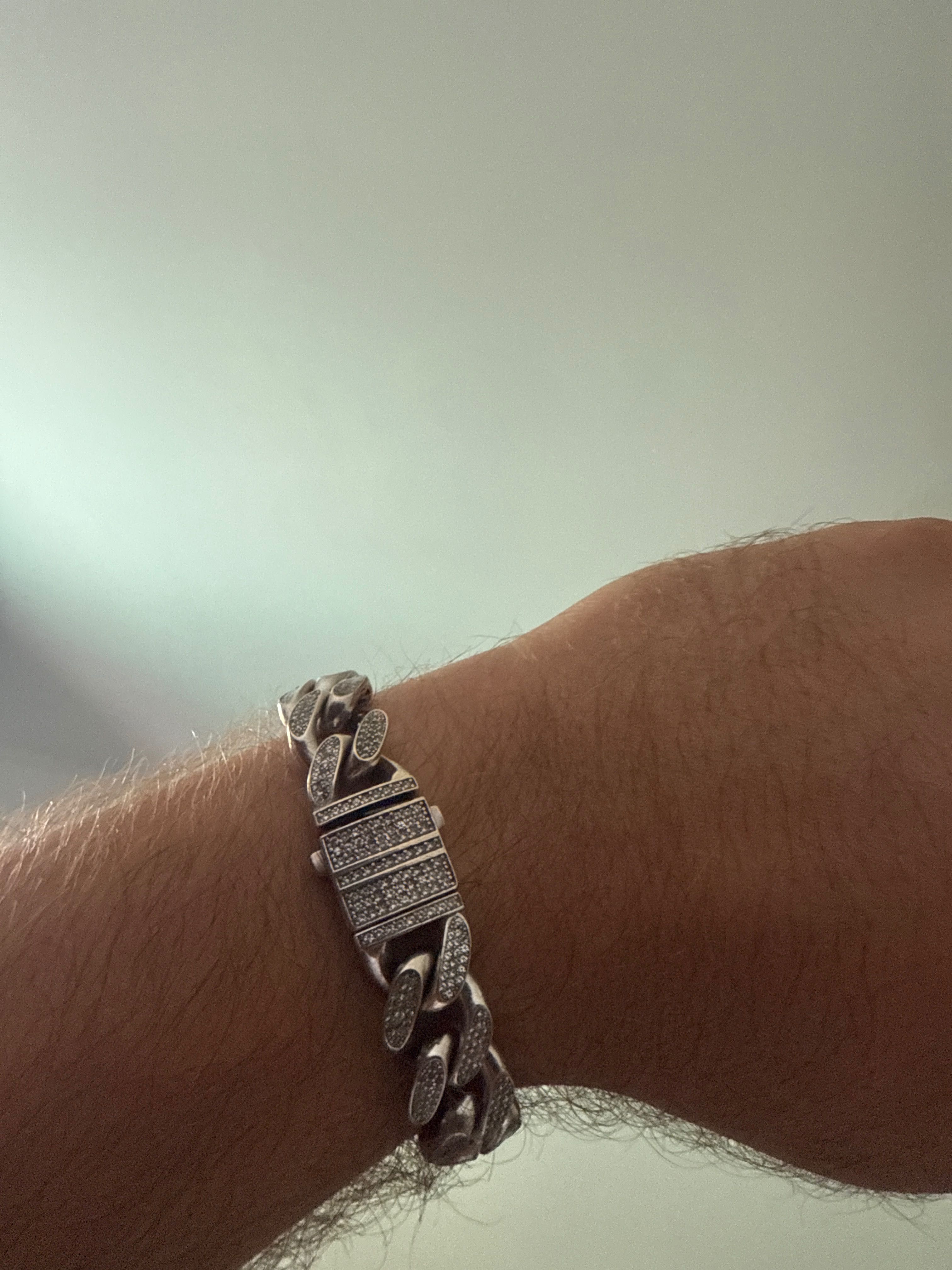 Brățară aur alb 14K – 35,34g