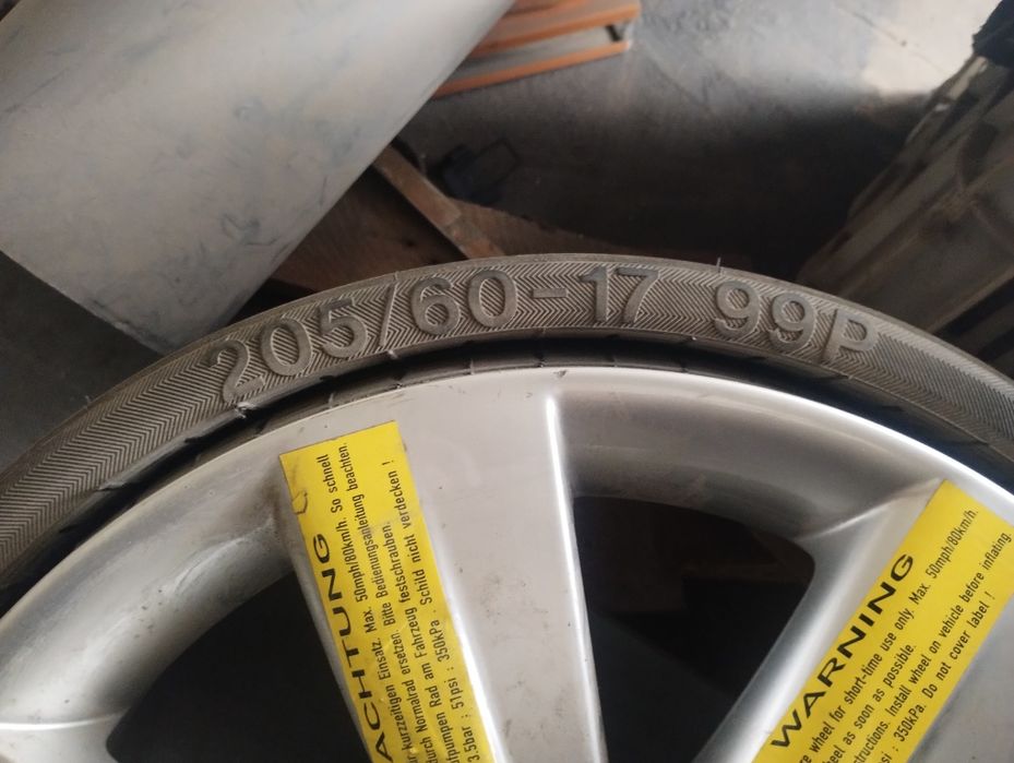 Roata rezerva Audi 17 inch