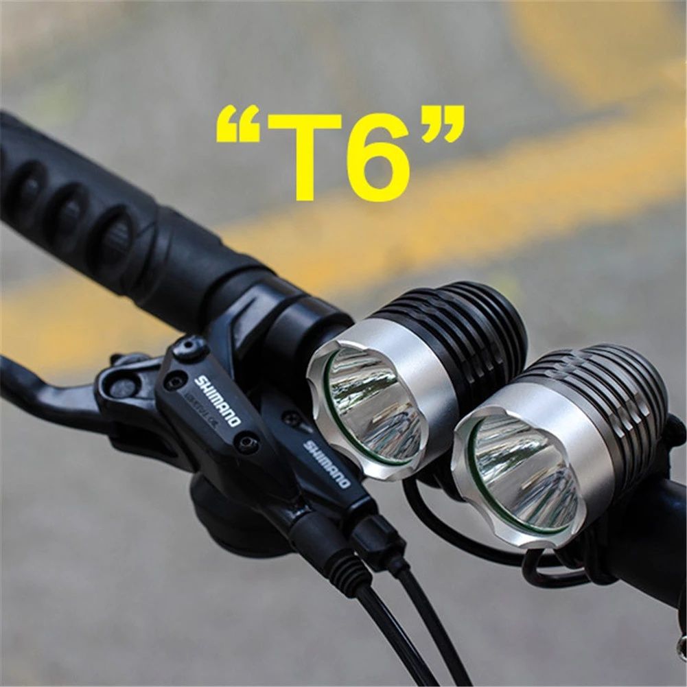 LANTERNA FRONTALA /Far lanterna de bicicleta de mare putere led 2×CREE