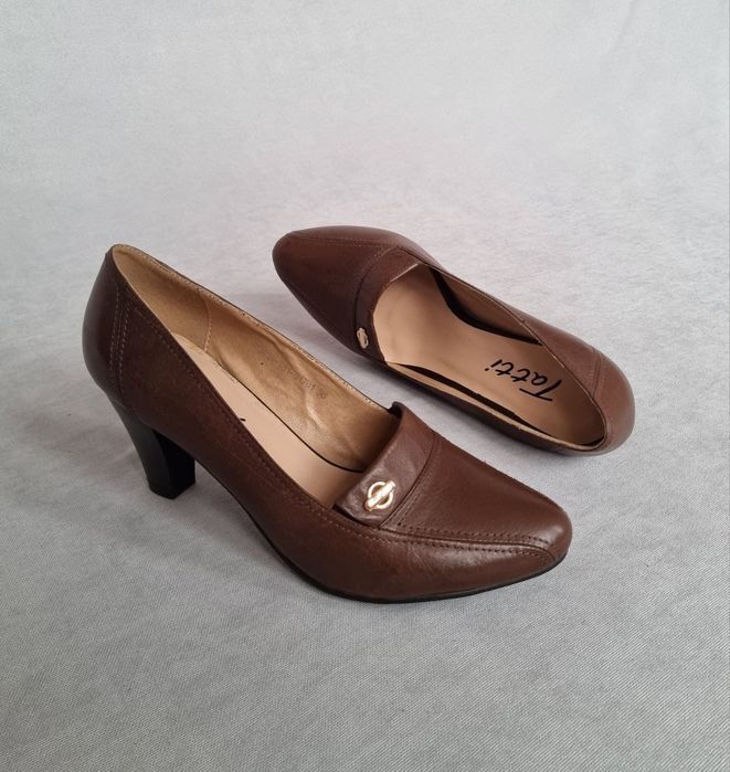 Женская обувь, туфли, натуральная кожа. Размер 37-37,5 / 40