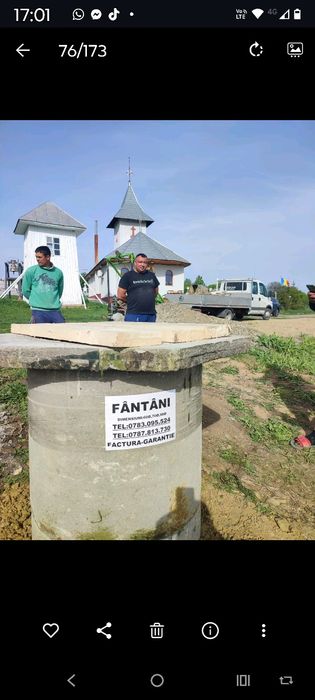 beton fose piloni decolmatări fantani
