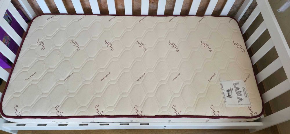 Детско легло U-Grow, Дърво, Размери 140 х 70 см, Бял