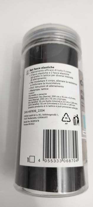 Set 4 benzi elastice si rezistente Crivit, latex,