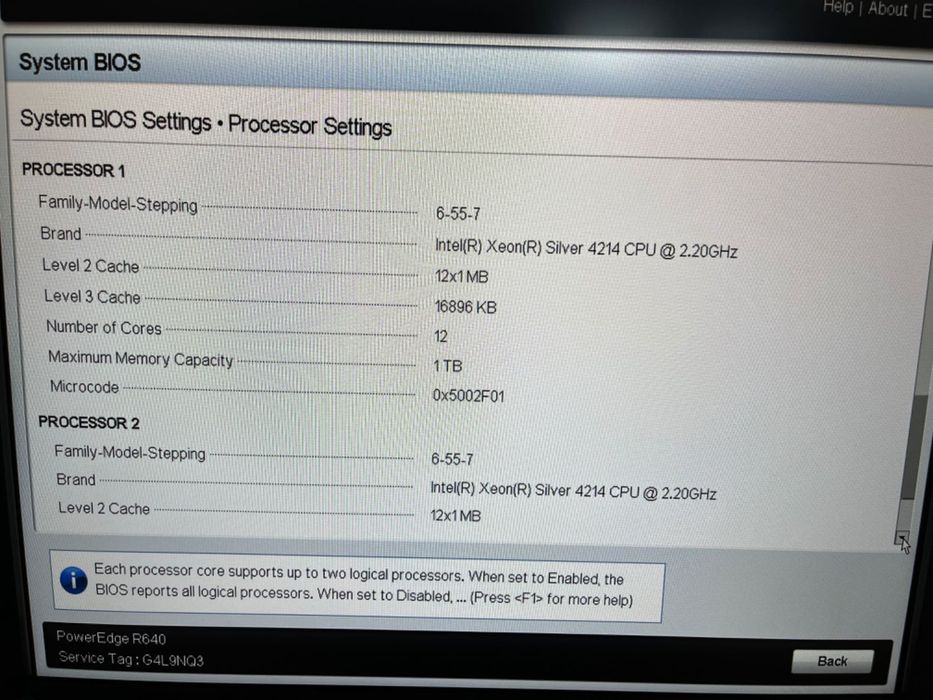 Server 1U Dell PowerEdge R640