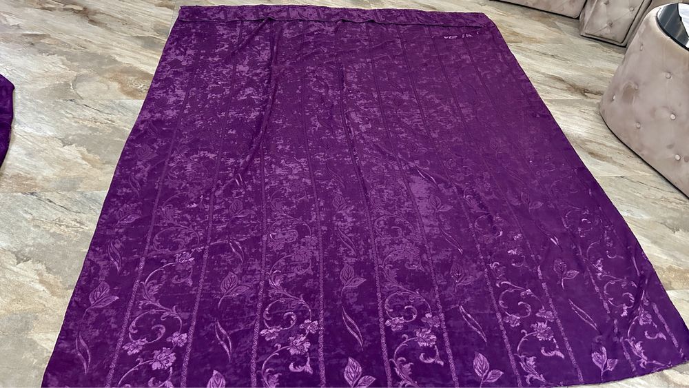 9 Draperii , culoare - potocaliu , mov , bordo