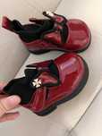Ghete grena superbe din piele lacuita marimea 19/