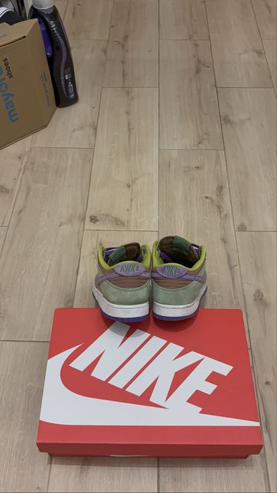 Nike dunk low green and brown
