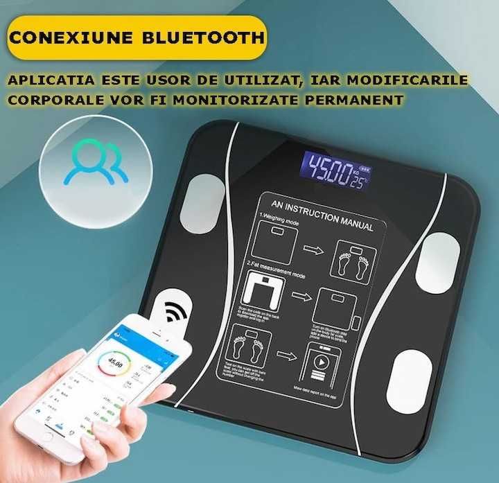 Cantar Electronic Inteligent Aplicatie Smart Ecran Iluminat Termometru