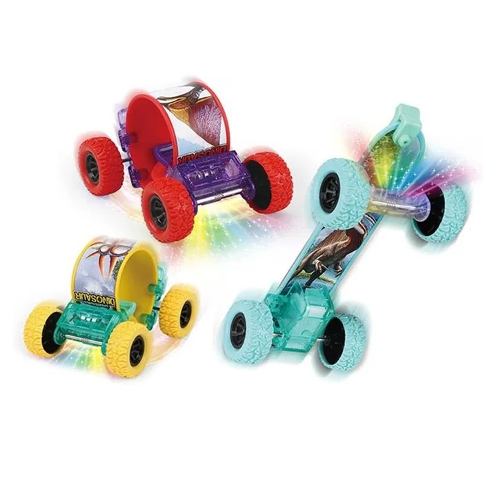 Skateboard purtabil Dino Transformer cu lumini. Din jucărie în brățară