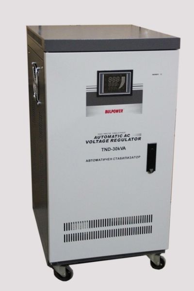 Стабилизатори на ток и напрежение 30 KW BULPOWER с дисплей трифазни