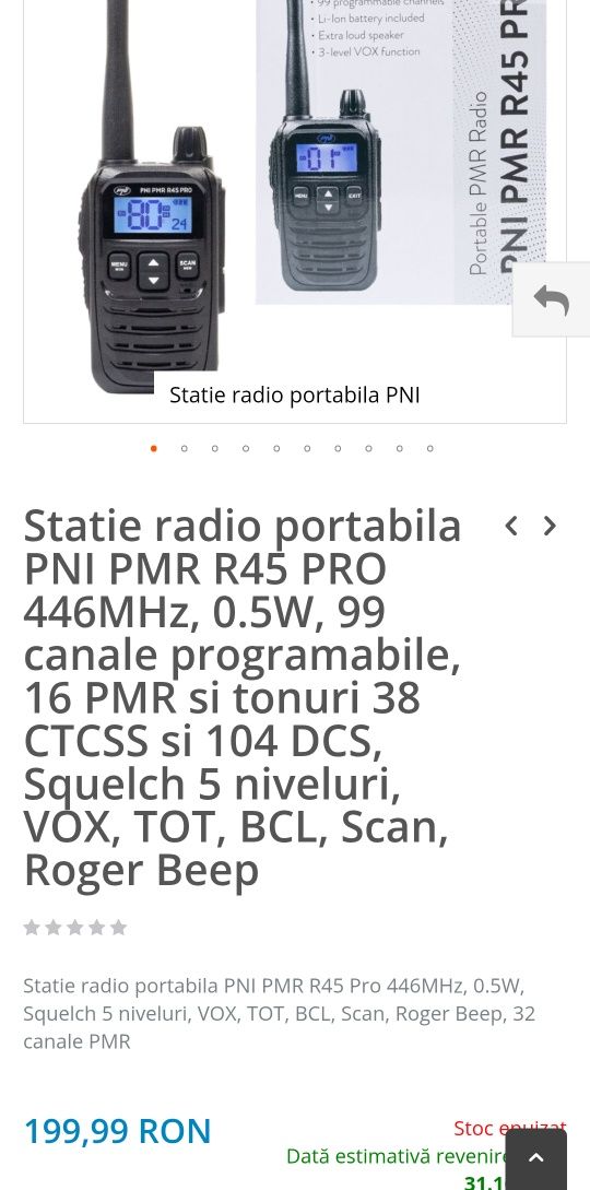 Statie radio portabila noua