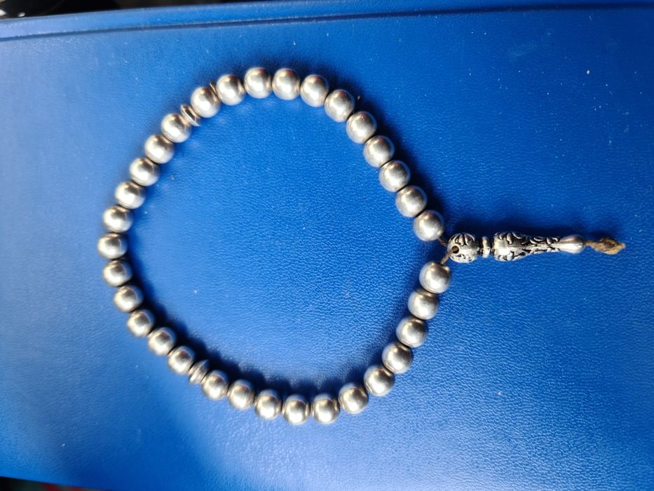 N Matanii rozalie tasbih misbaha argint masiv 925,33 margele