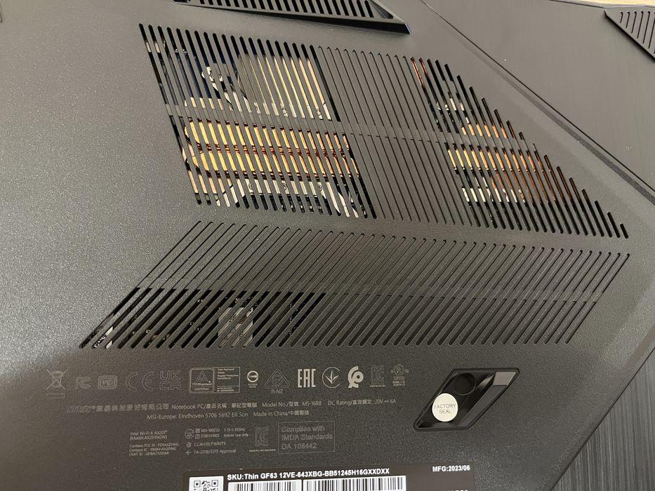 ПРОМО MSI Thin GF63/i5-12450H/RTX 4050 6GB/16GB DDR4/512GB NVMe/144Hz