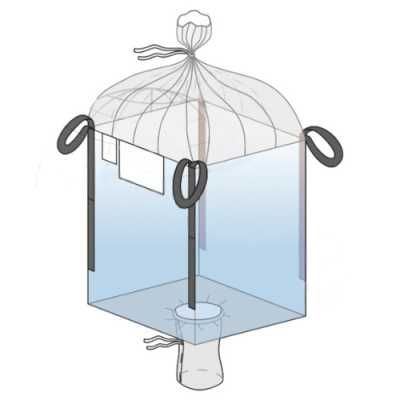 Sac Big Bag Aerisit pentru legume, fructe , nuci  90x90x140 cm