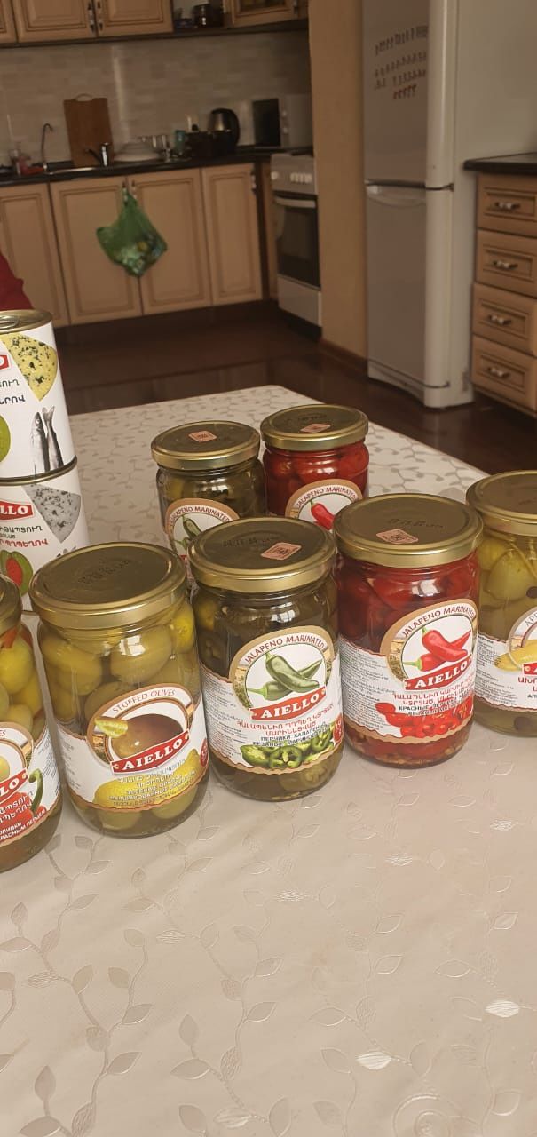 Оливки, маслины, перчики халапеньо армянского производства ОПТОМ!