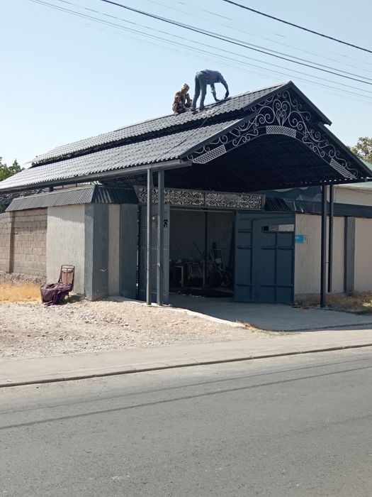 Навес варота тапчан перила решотка либои сложности принимаем