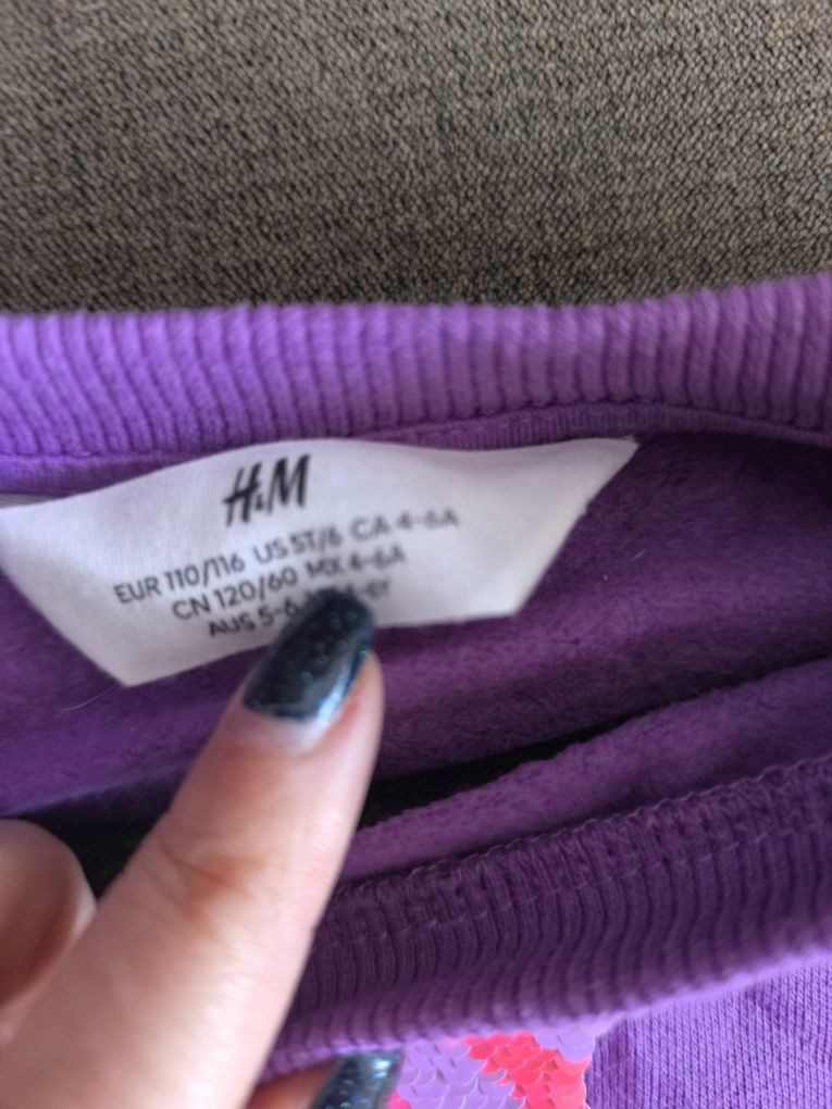 Лот блузи ватирани H&m 110/116