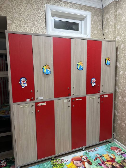Шкафчики в детский сад на 32/64 ребенка