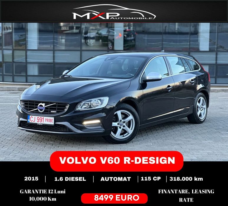 Volvo V60 GARANTIE 12 LUNI! Xenon, Led daylight, Trapa, Automat