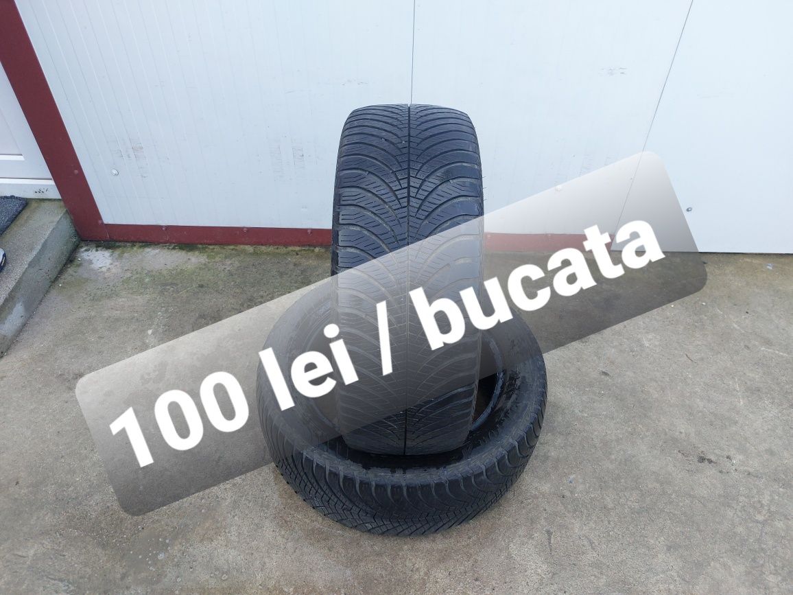 100 lei bucata! Doua anvelope M+S/Iarna/Allseason 225 55 17 Goodyear