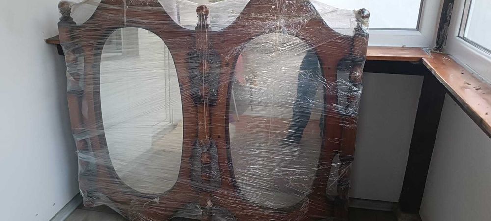 oglinda mare din lemn dubla