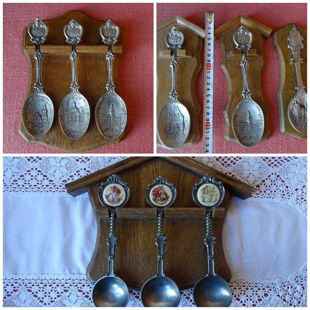 Винтидж комплект калаени лъжици  Zinn Germany