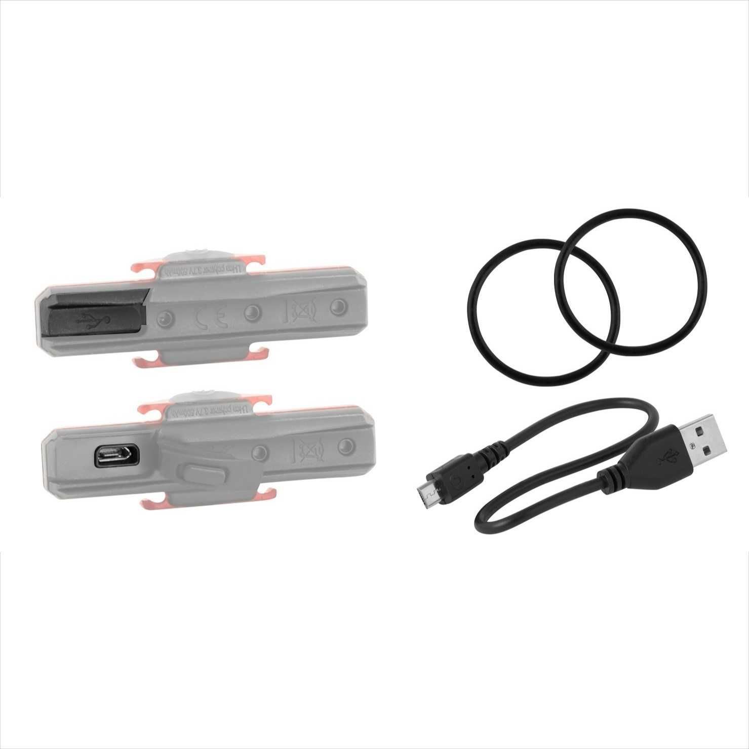 Задна LED стоп светлина за велосипед FORCE COB, 29 Lum, 16 Led, USB