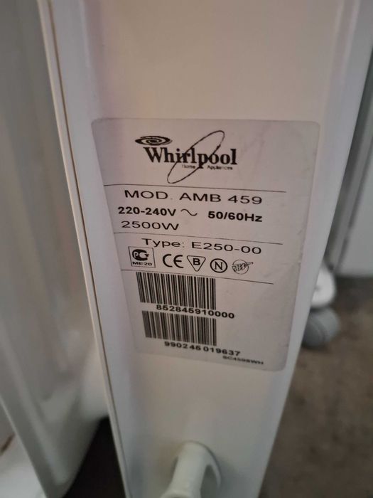 Маслен радиатор whirlpool 2500