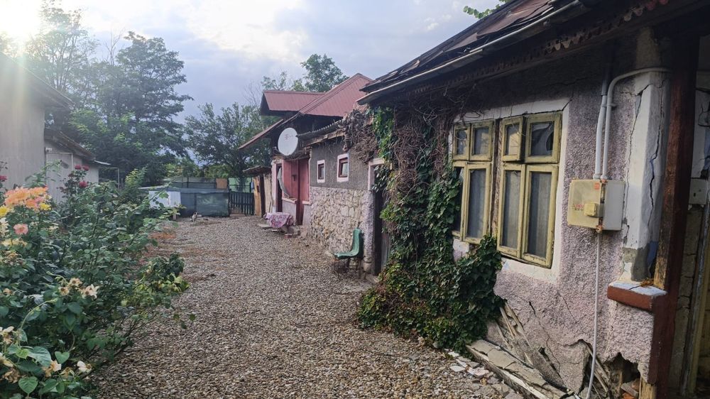 Vând casă cu curte