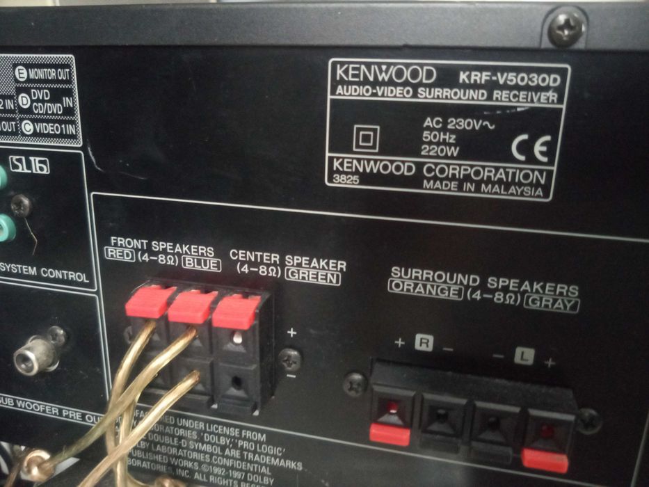 kenwood krf-v5030d(amplificator,radio,amplituner,preamplificator)2*80w