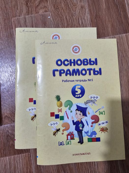 Продам рабочие тетради "основы грамоты" и "аппликации" 5+