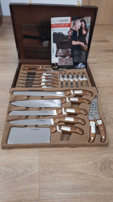Set cutite Hoffmayer nou 25 piese