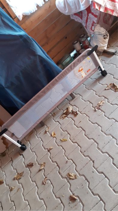 NOU Bariera de protectie pentru pat copii 130x43cm